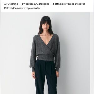 Wilfred Charcoal Softspoke Dear Sweater